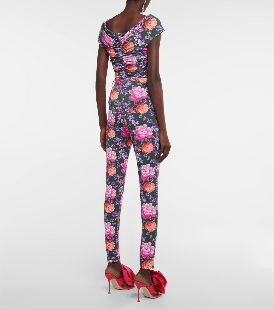 Geblümte Skinny-Hose | Magda Butrym