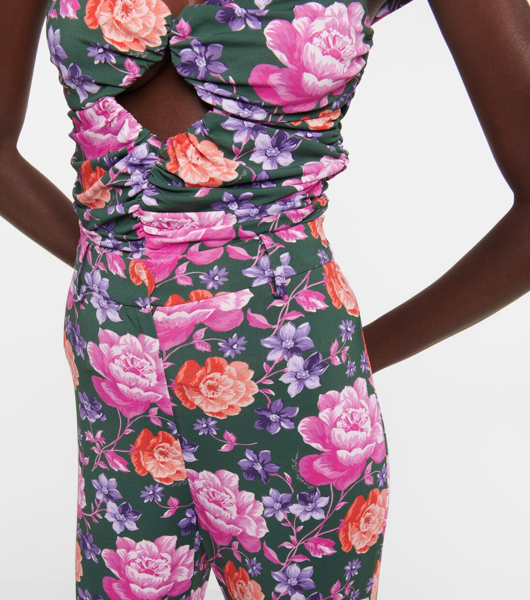 Geblümte Skinny-Hose | Magda Butrym