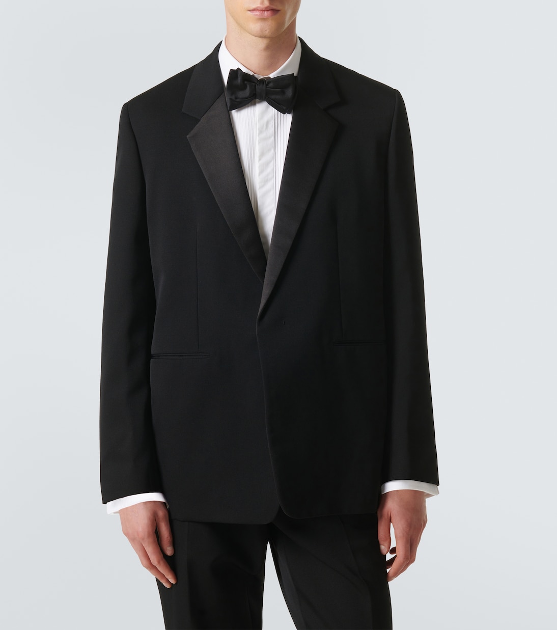 Satin-trimmed wool blazer | Jil Sander