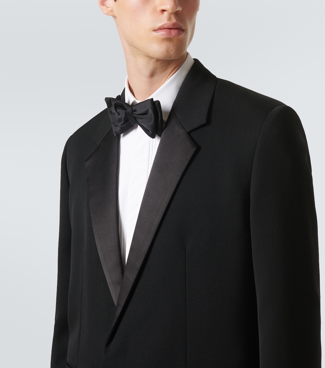 Satin-trimmed wool blazer | Jil Sander