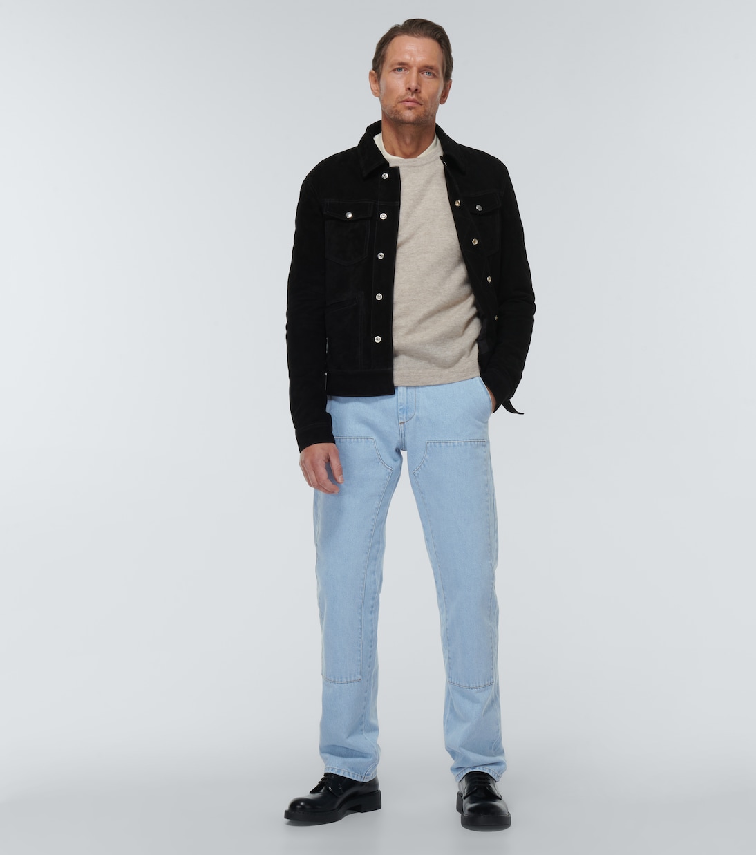 Patchwork straight jeans | Winnie New York