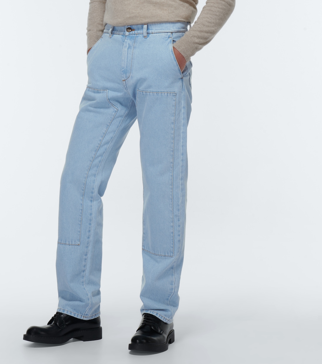 Patchwork straight jeans | Winnie New York