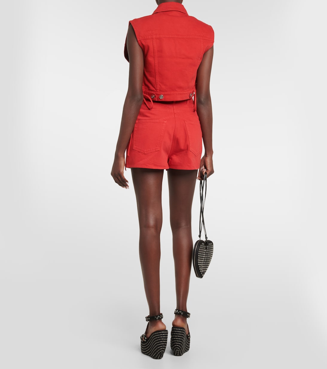 Eyelet cotton vest | Alaïa