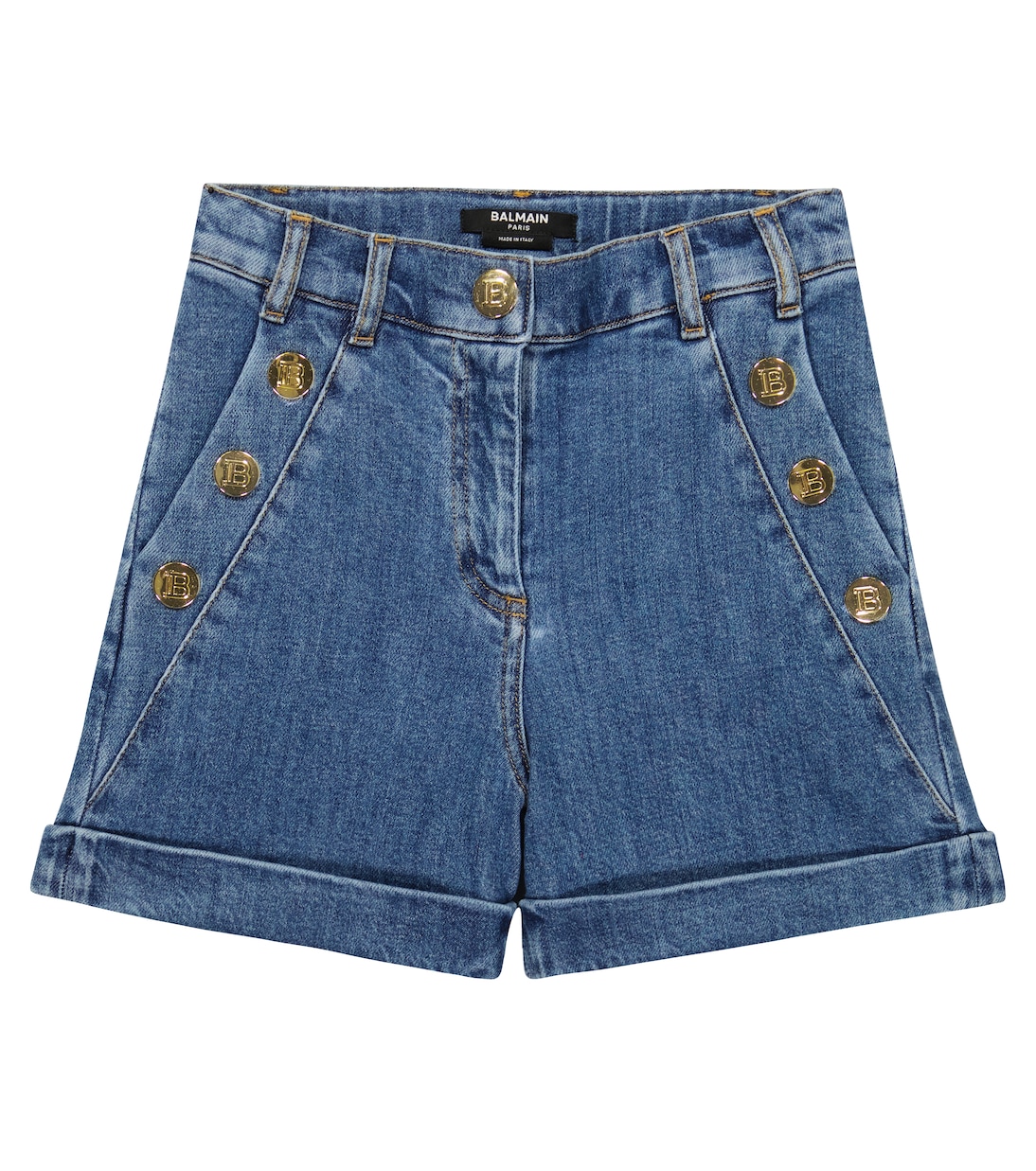 Denim shorts | Balmain Kids