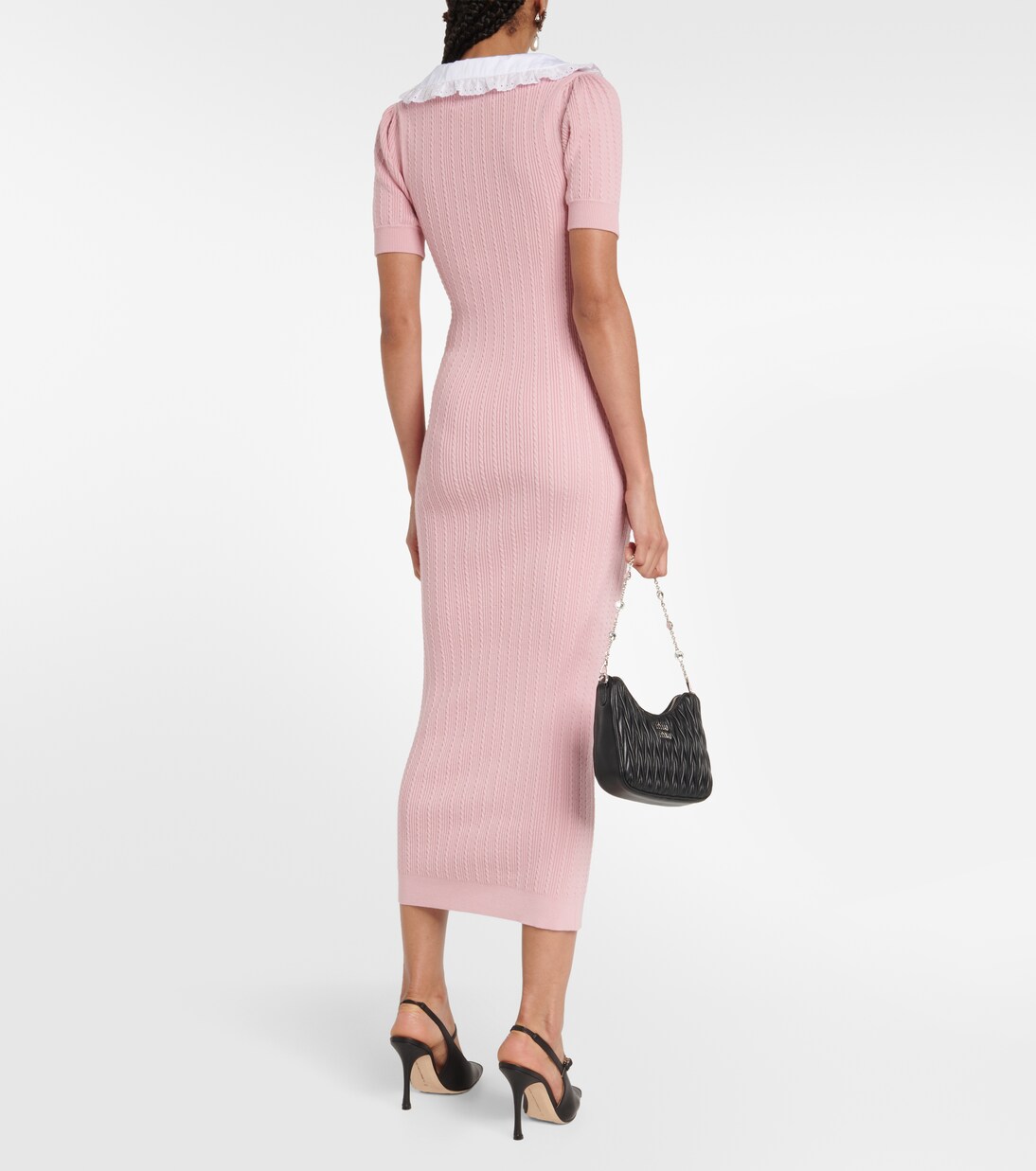 Abito midi in misto cotone | Alessandra Rich