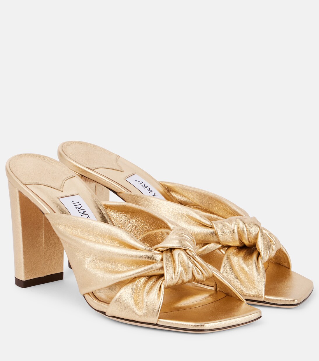 Avenue 85 metallic leather sandals | Jimmy Choo