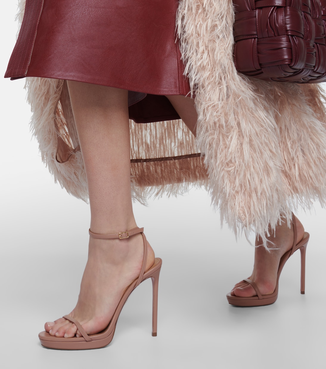 Olie 115 leather platform sandals | Aquazzura