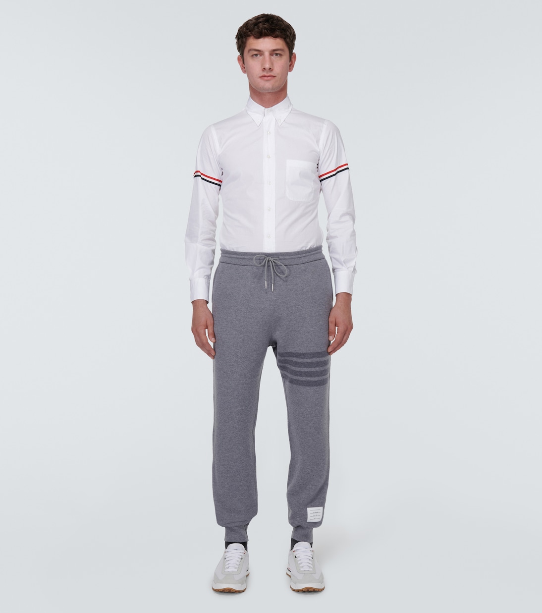 4-Bar wool-blend sweatpants | Thom Browne