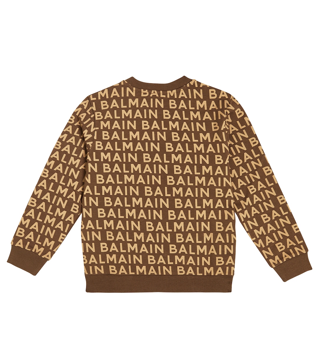 Logo printed cotton sweatshirt | Balmain Kids