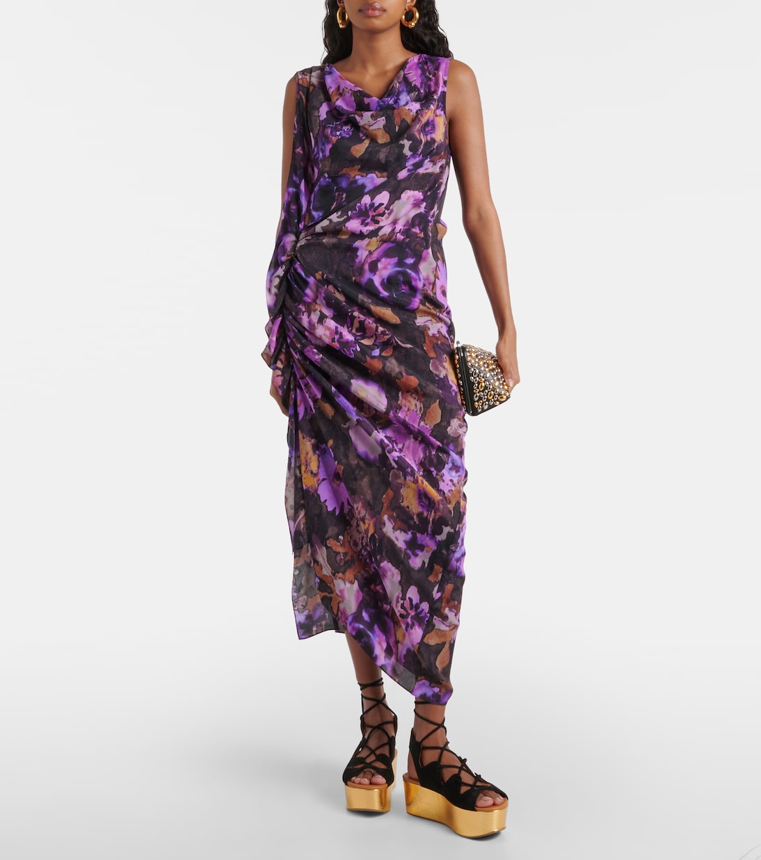 Plateausandalen Liana 70 aus Veloursleder | See By Chloé