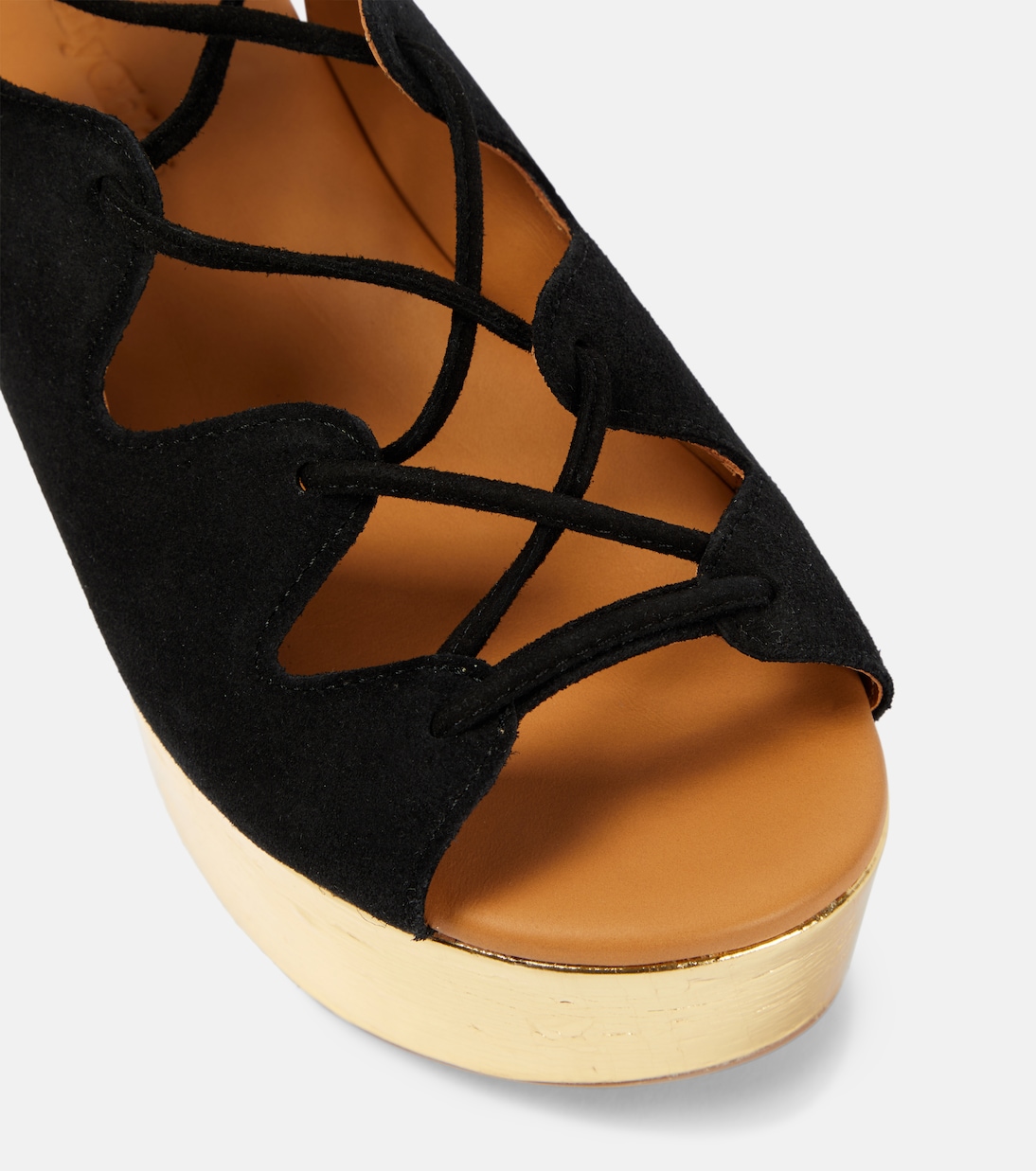 Plateausandalen Liana 70 aus Veloursleder | See By Chloé