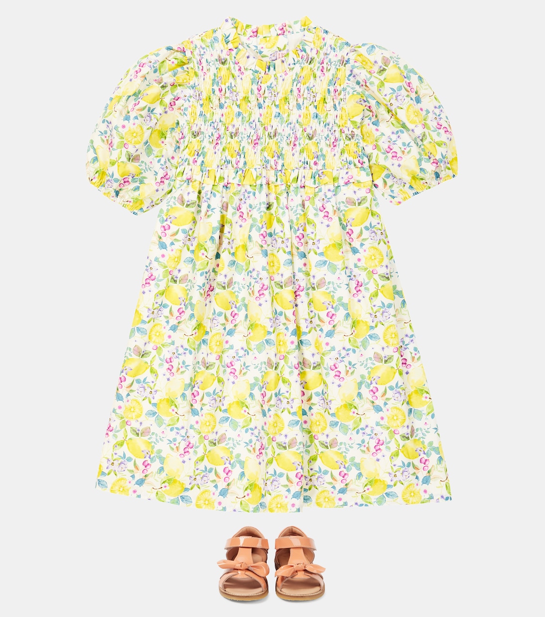 Bow patent leather sandals | Petit Nord