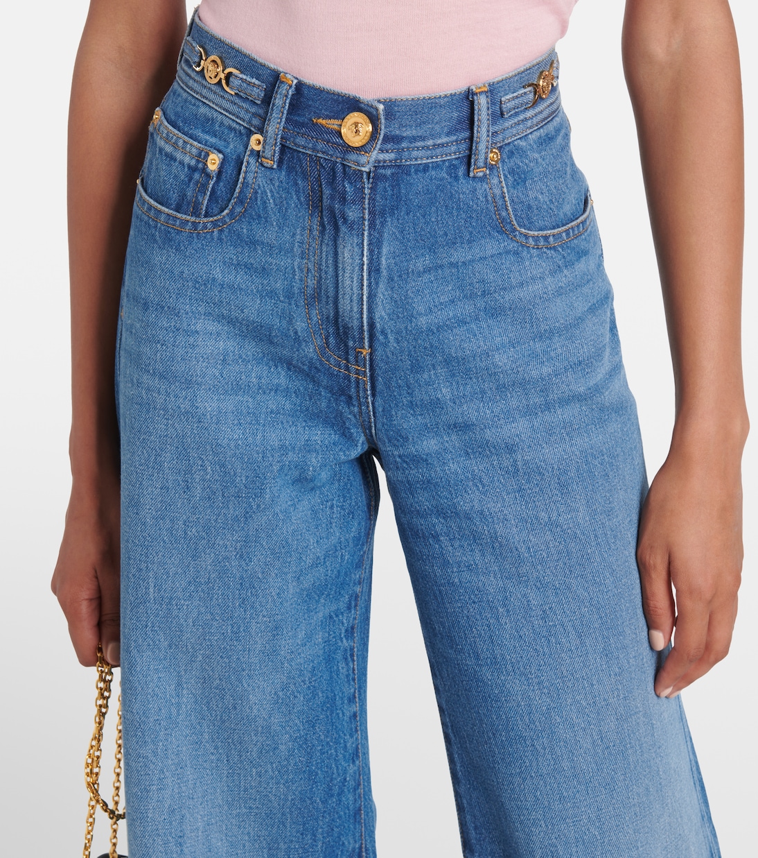 Jeans flared Medusa '95 de tiro alto | Versace