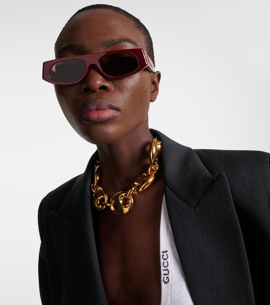 Logo rectangular sunglasses | Gucci