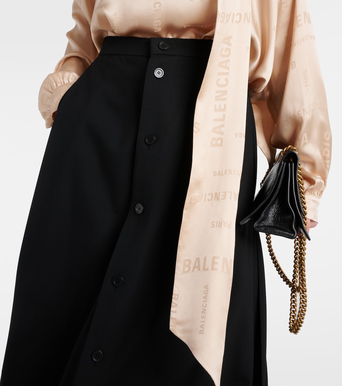 Maxirock aus Wolle | Balenciaga