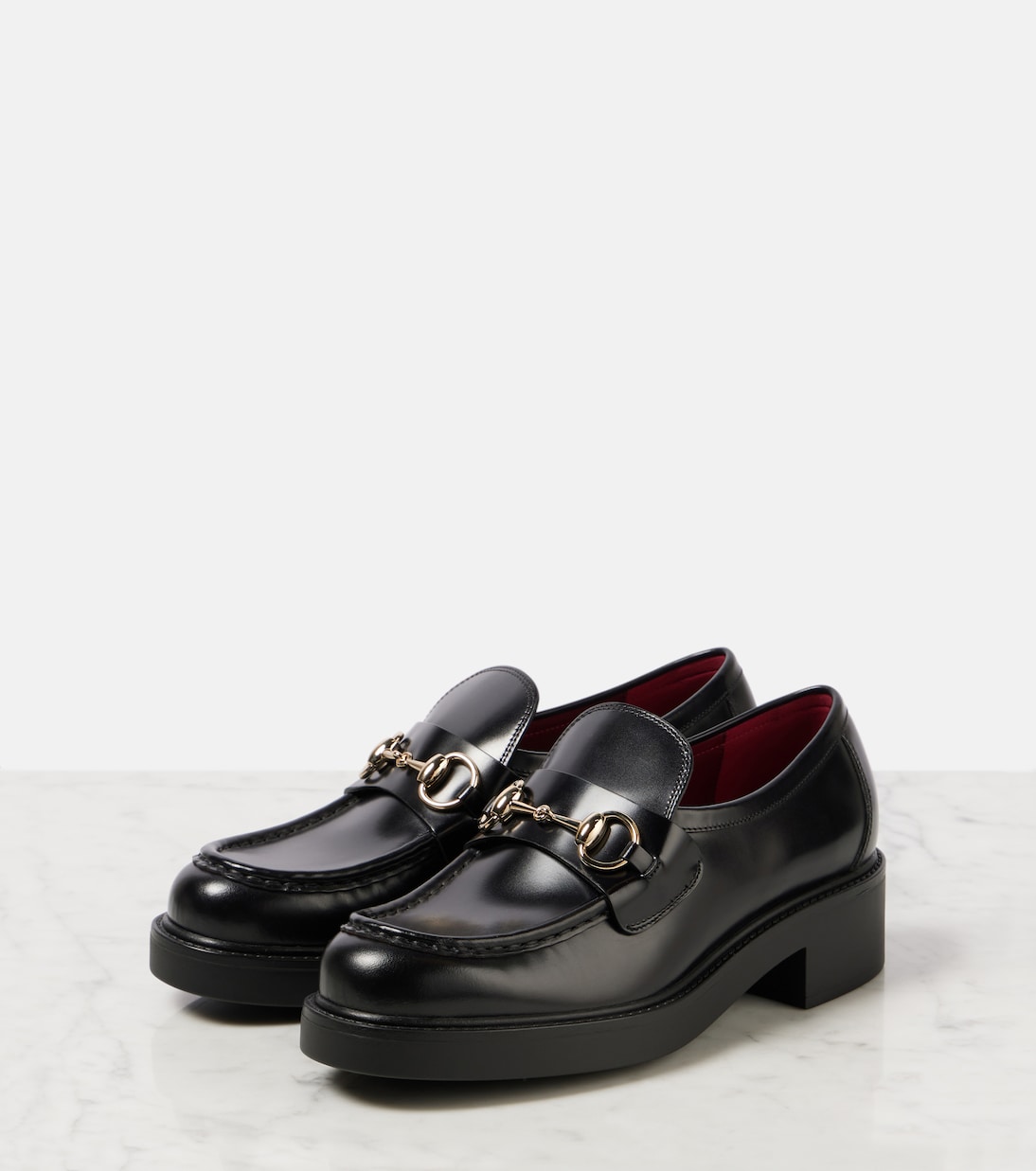Horsebit leather loafers | Gucci