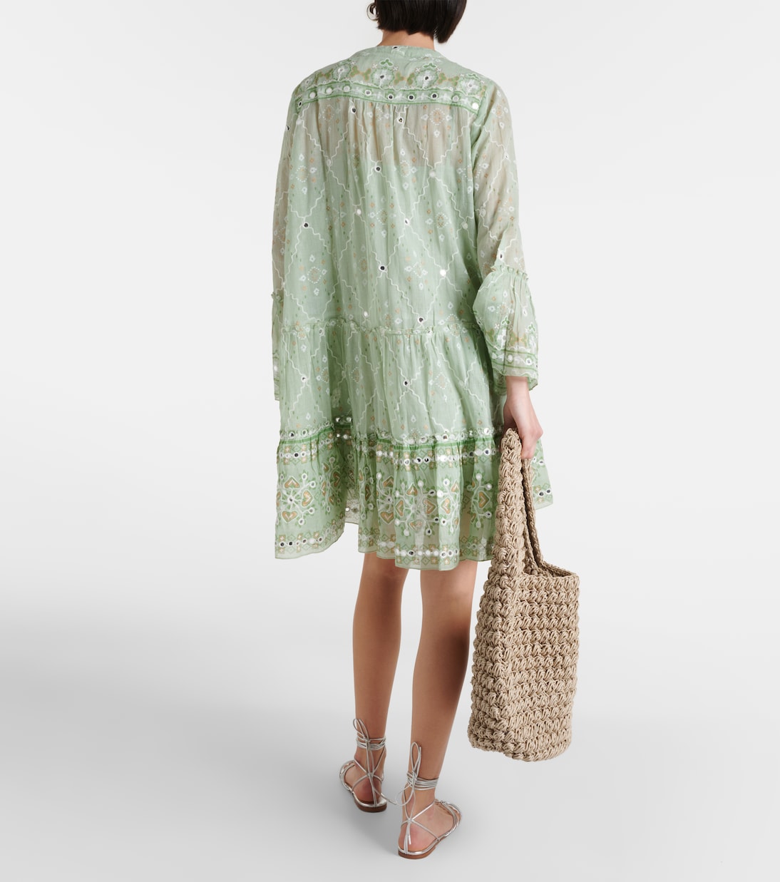 Besticktes Minikleid aus Baumwolle | Juliet Dunn