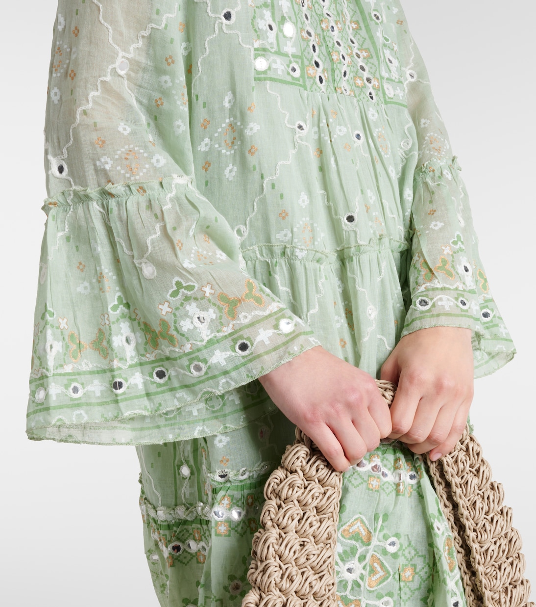 Besticktes Minikleid aus Baumwolle | Juliet Dunn