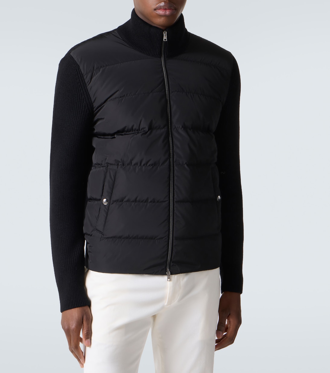 Chaqueta de plumas con ribete de lana | Herno