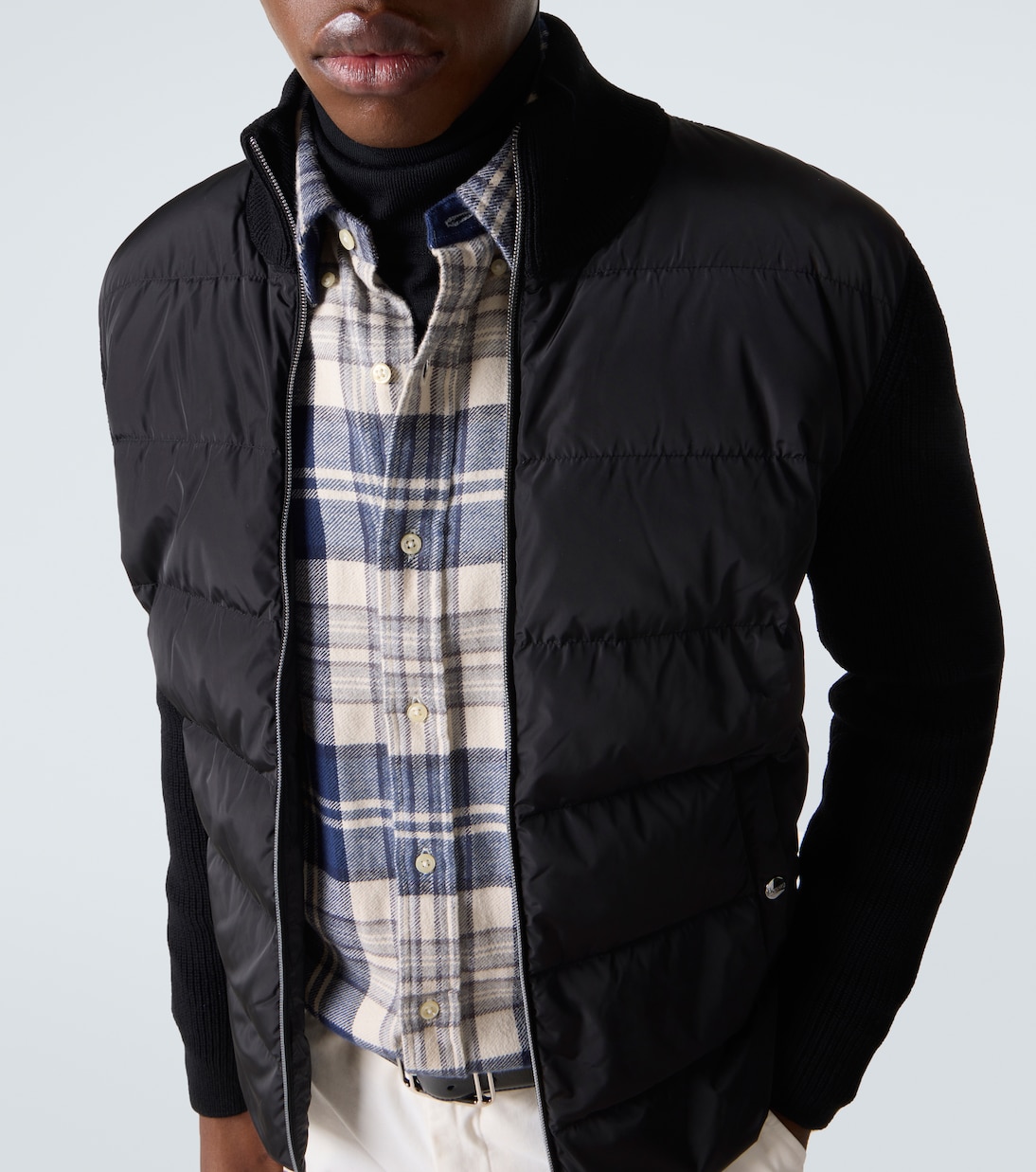 Chaqueta de plumas con ribete de lana | Herno