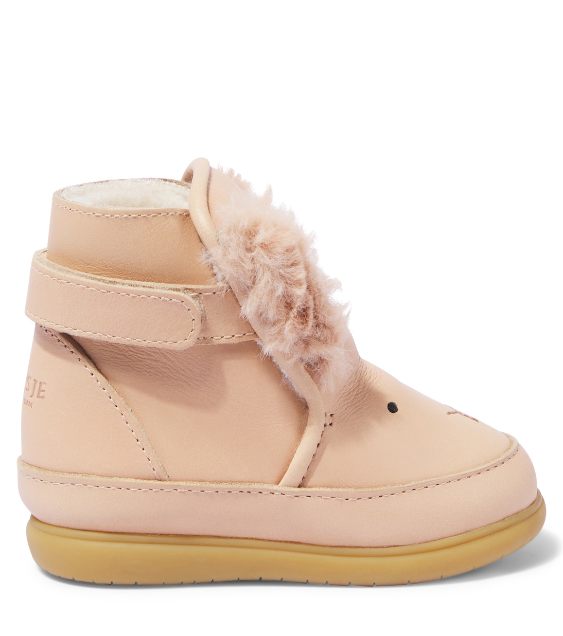 Baby Wadudu shearling-trimmed leather boots | Donsje