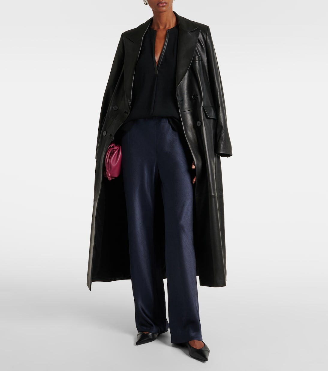 Gerade Hose aus Satin | Vince