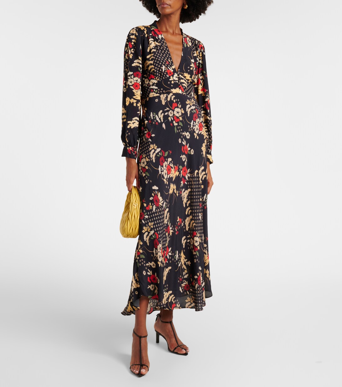 Robe longue Trula à fleurs | Rixo