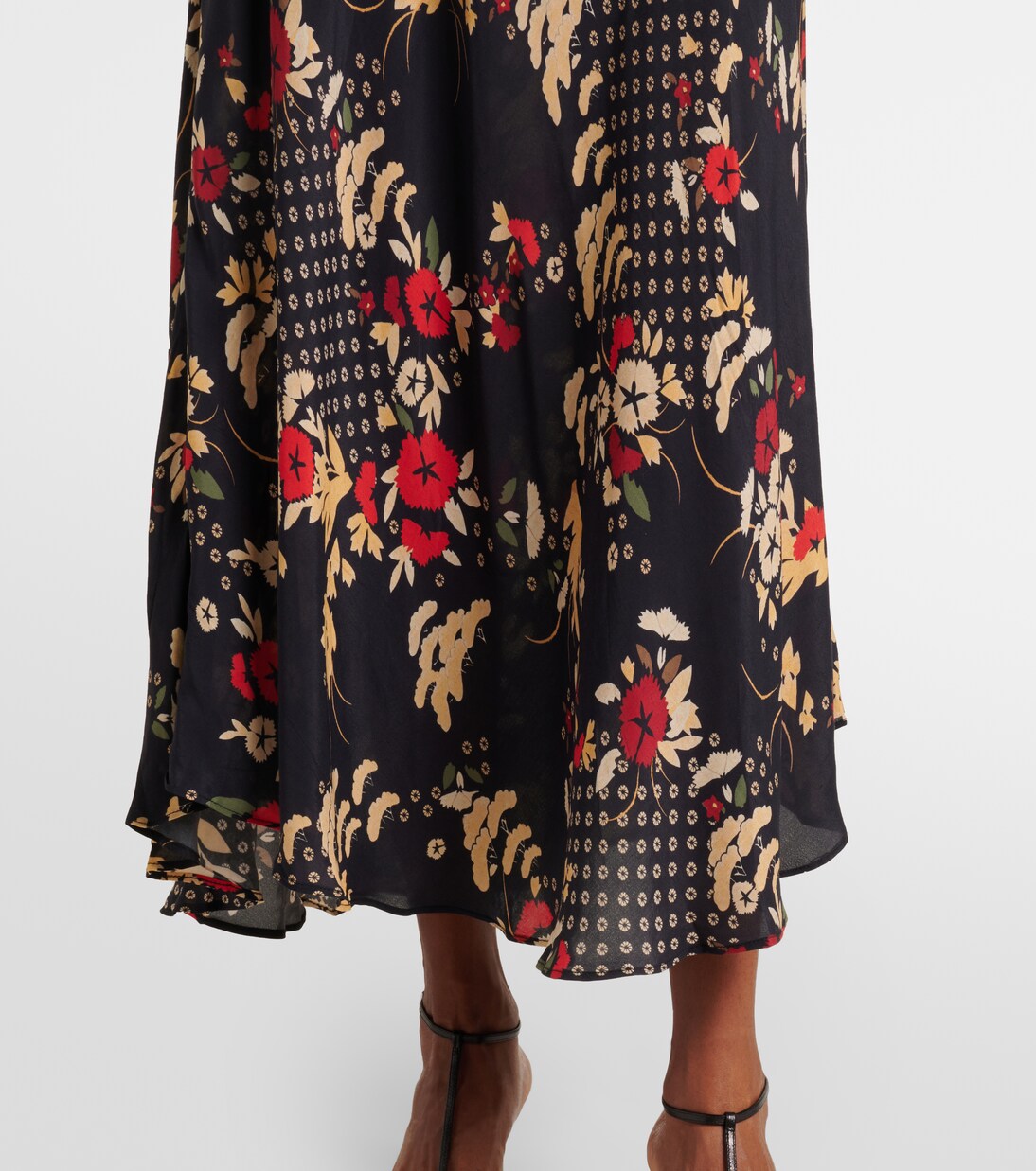 Robe longue Trula à fleurs | Rixo