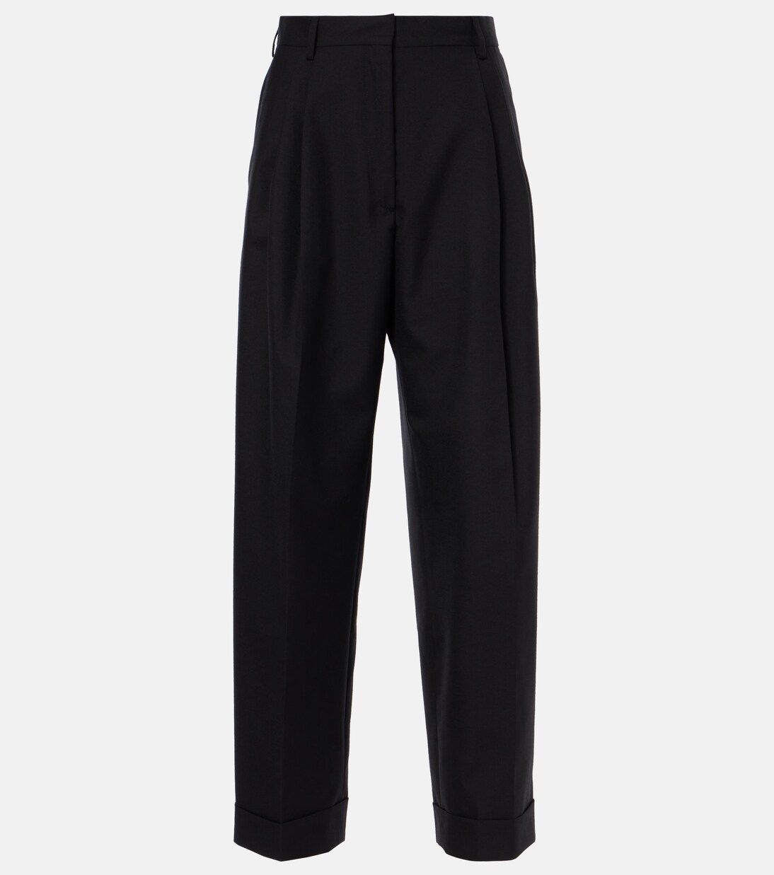 Weite High-Rise-Hose aus Wolle | Dries Van Noten