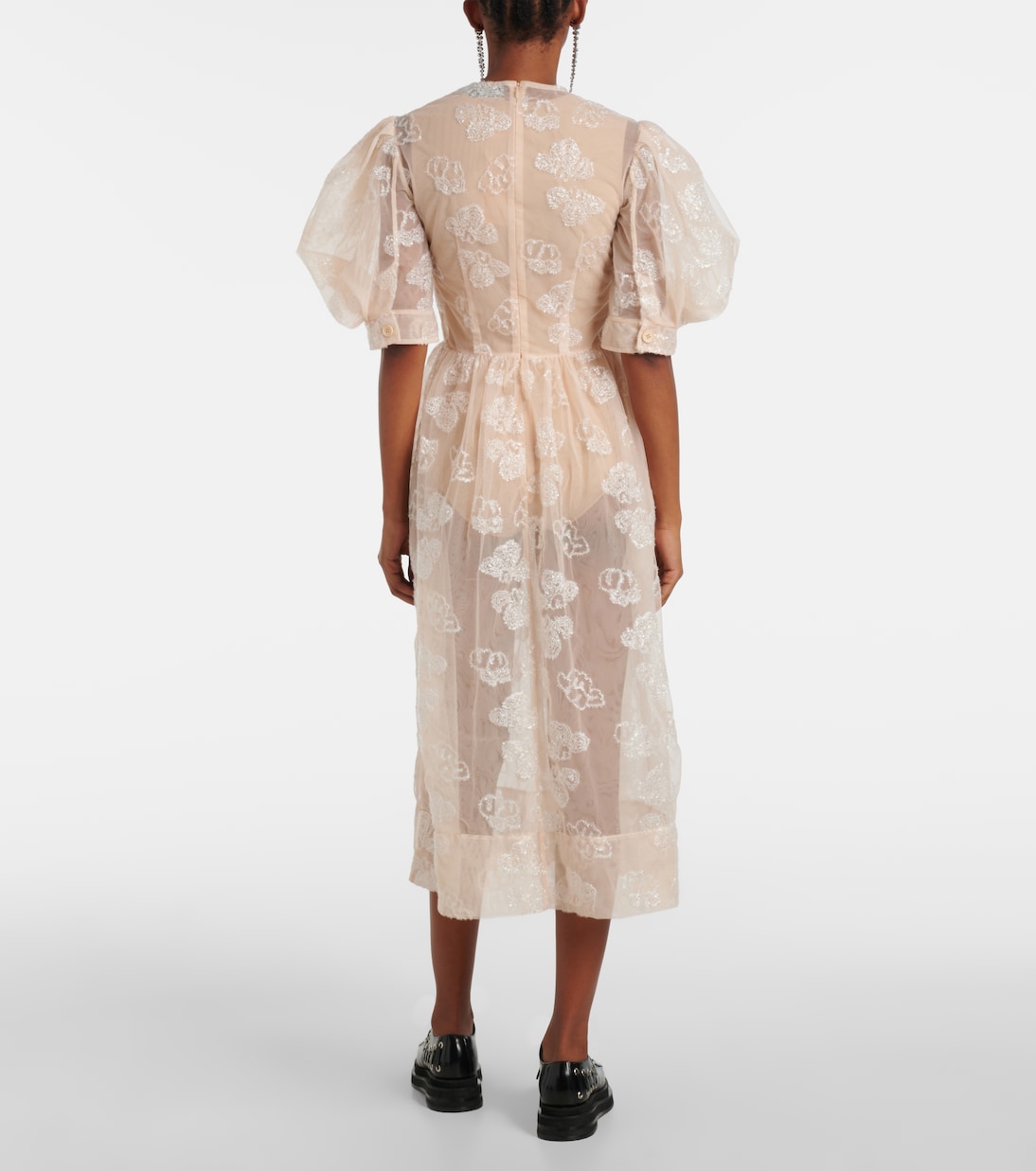 Abito midi con ricamo | Simone Rocha