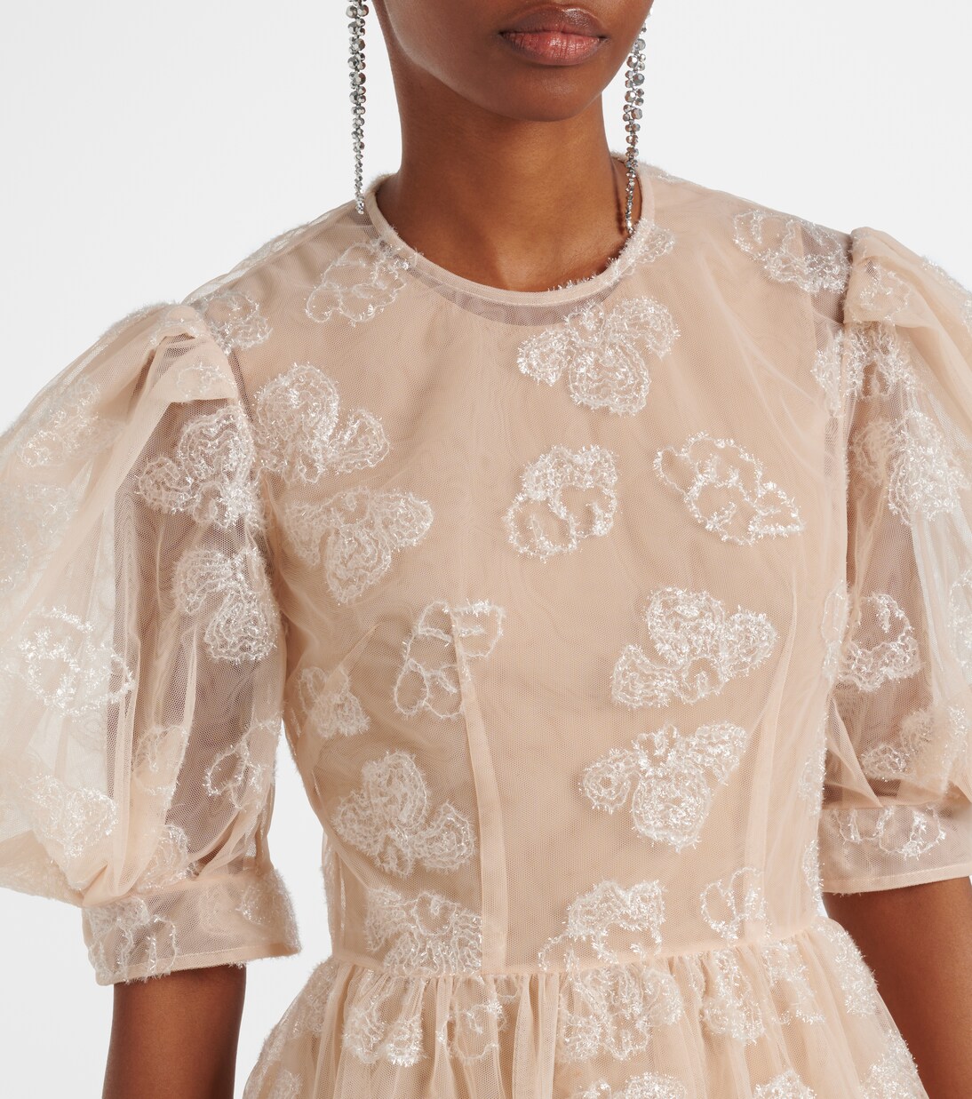 Abito midi con ricamo | Simone Rocha