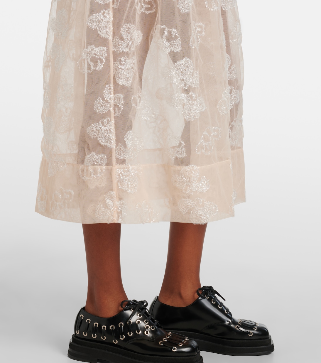 Abito midi con ricamo | Simone Rocha