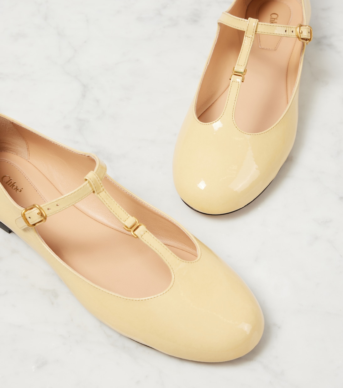 Marcie patent leather Mary Jane flats | Chloé