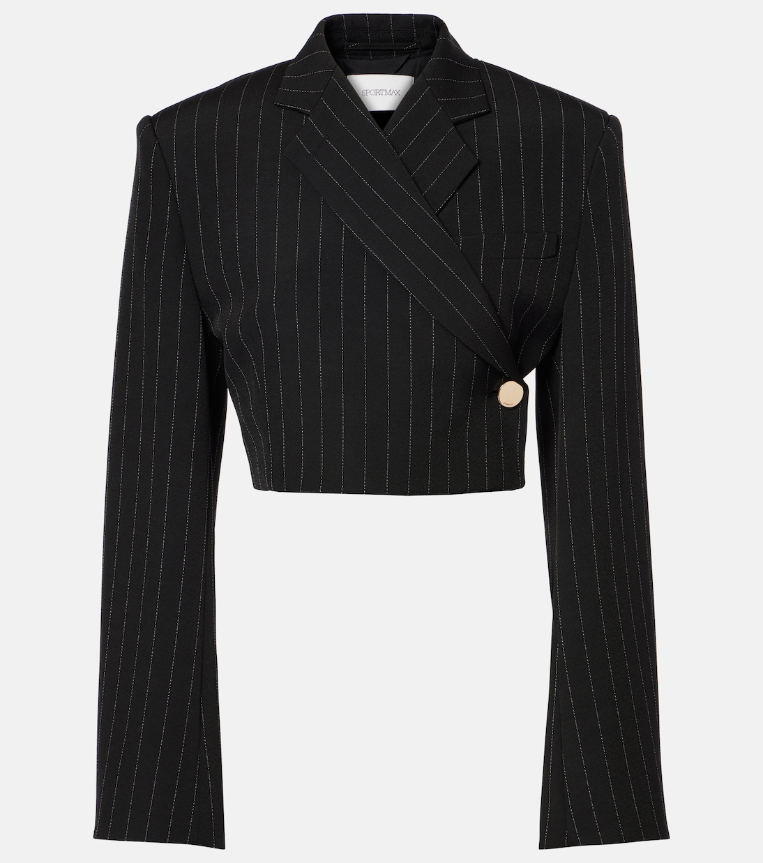 Blazer cropped Utopia con raya diplomática | Sportmax