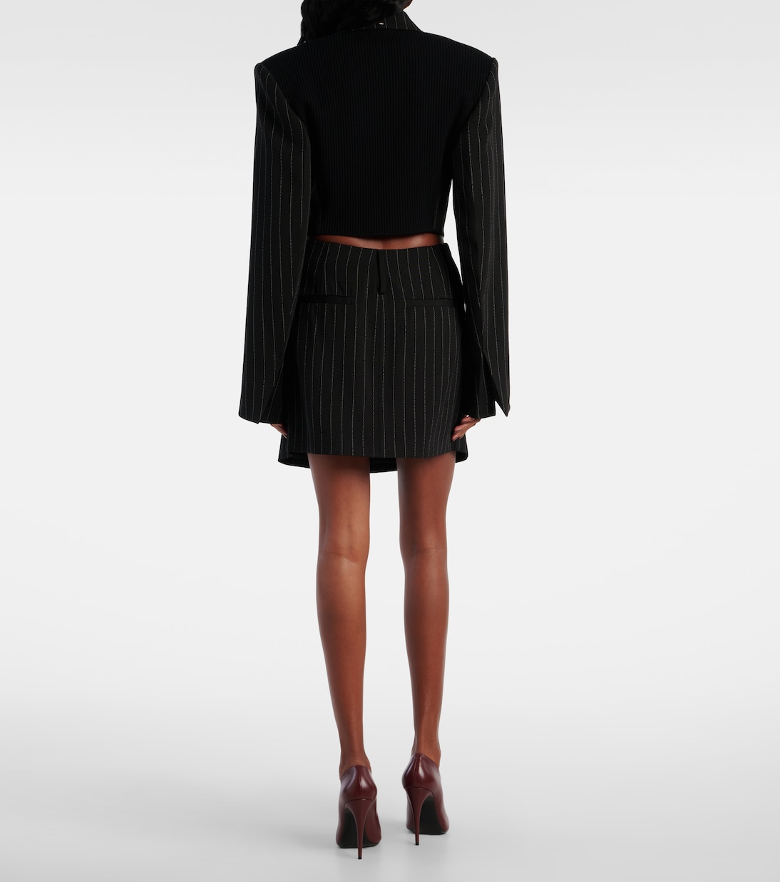 Blazer cropped Utopia con raya diplomática | Sportmax