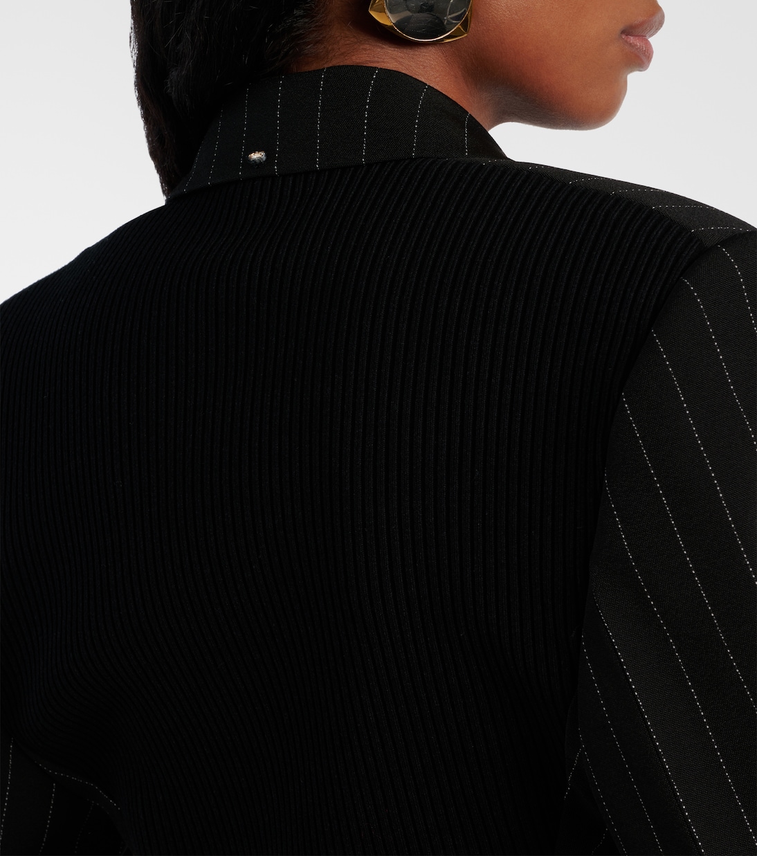 Blazer cropped Utopia con raya diplomática | Sportmax