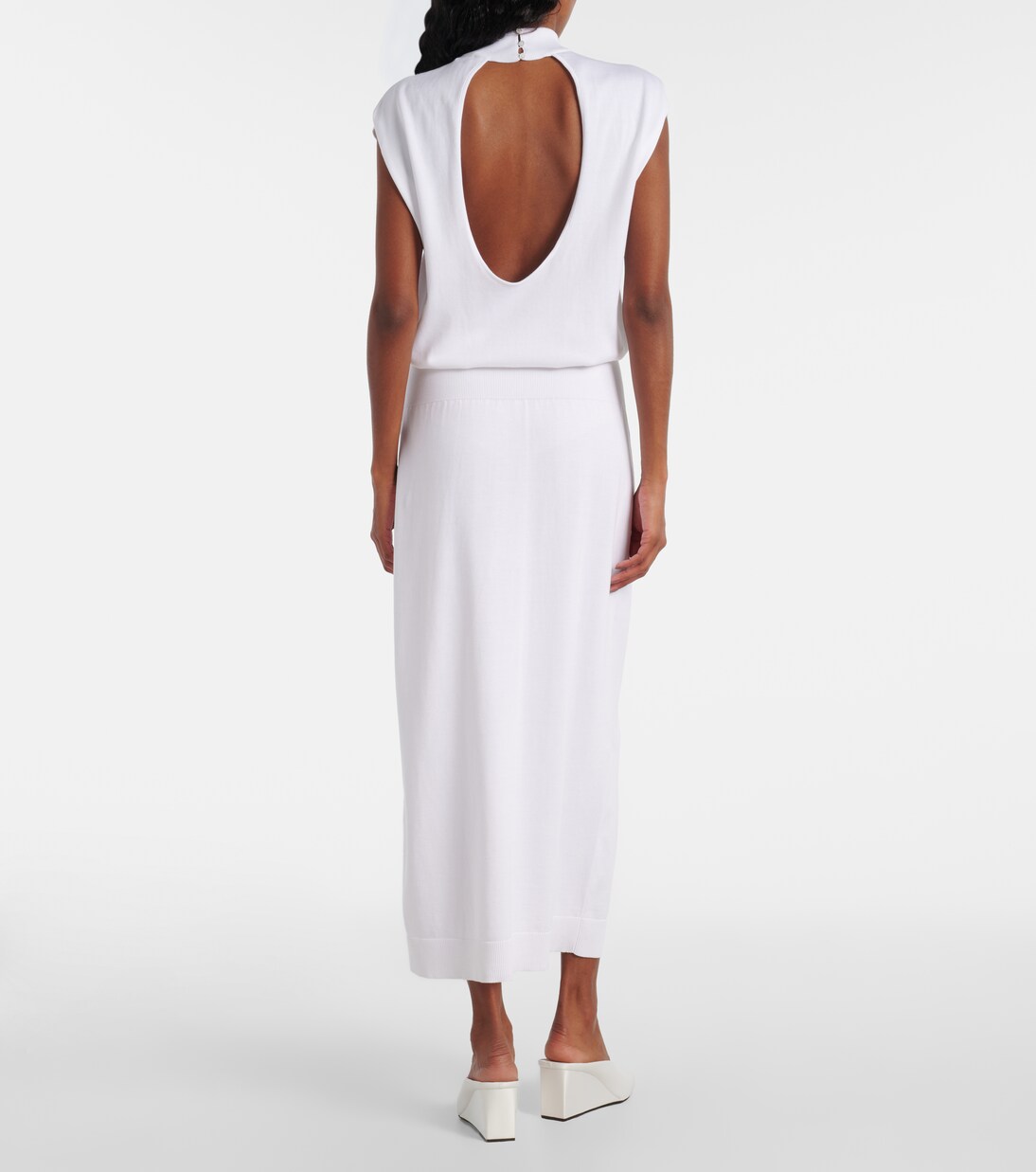 Midikleid Column aus Baumwolle | Alaïa