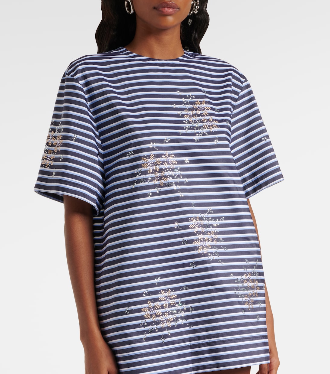 Verziertes T-Shirt aus Baumwoll-Jersey | Rabanne