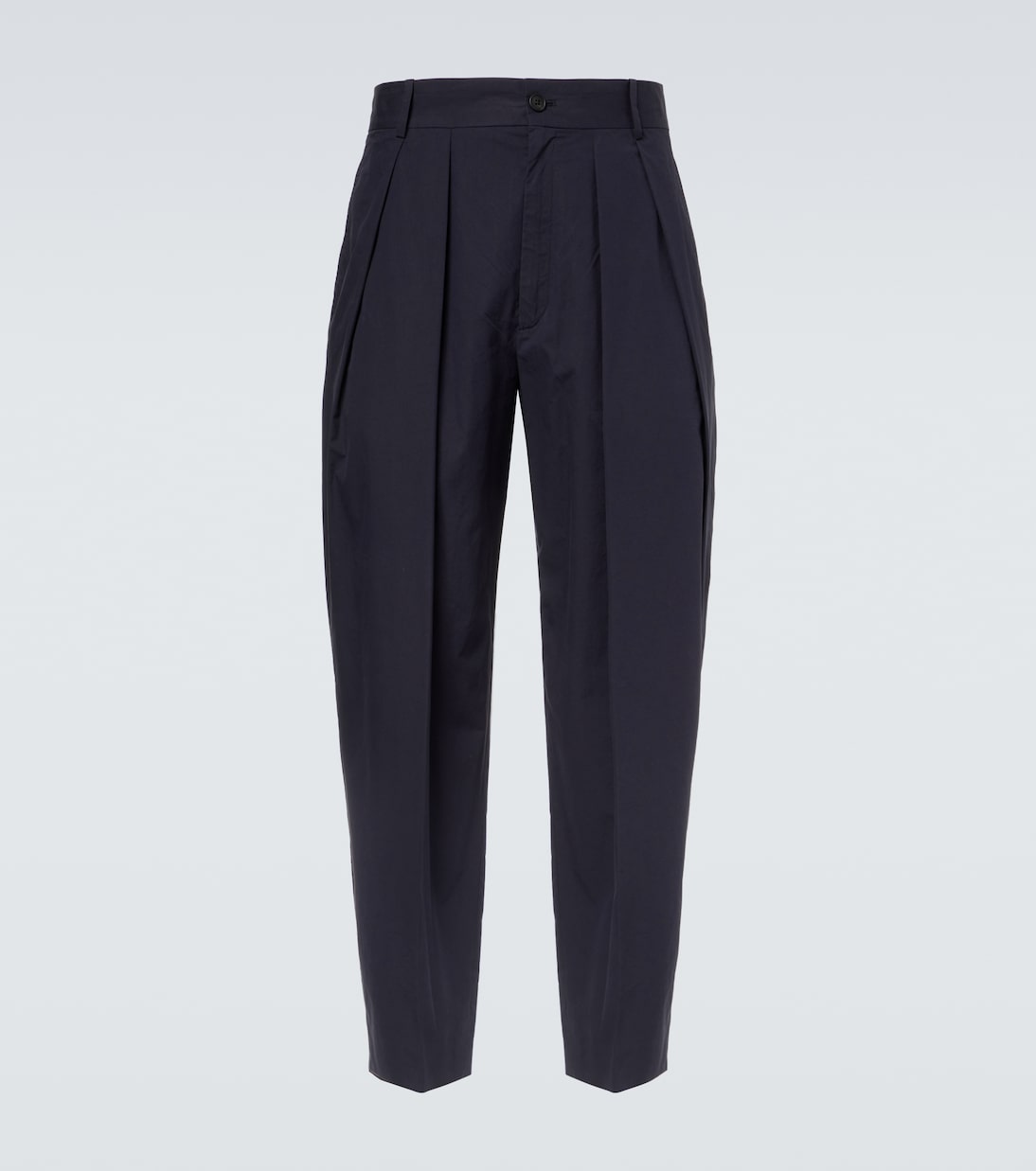 Dyon pleated cotton tapered pants | The Row