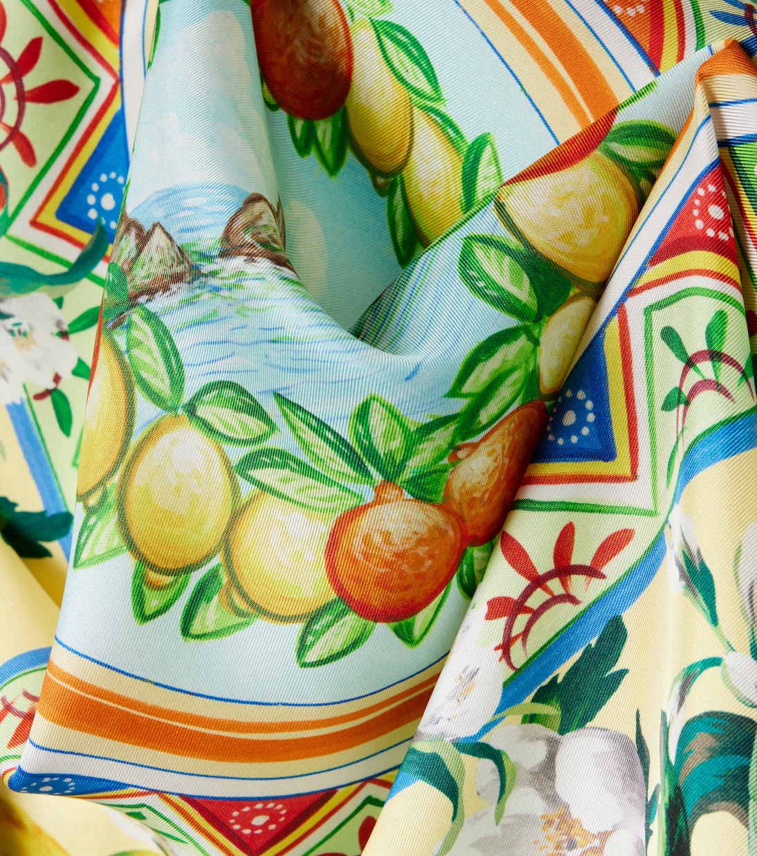 Bedrucktes Tuch aus Seiden-Twill  | Dolce&Gabbana