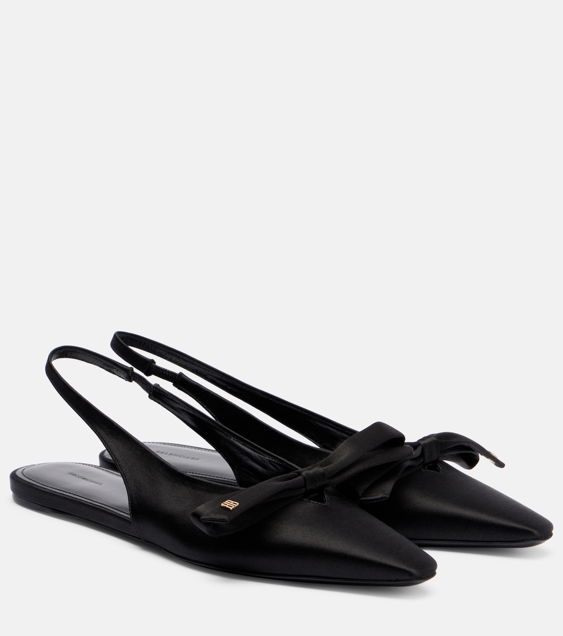 Ballerines slingback Nano BB en satin | Balenciaga