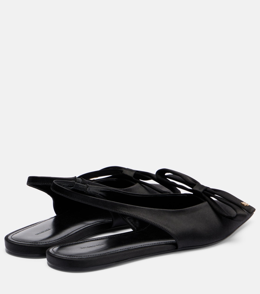 Ballerines slingback Nano BB en satin | Balenciaga