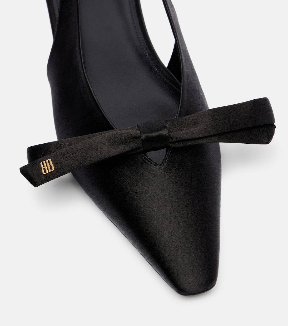 Ballerines slingback Nano BB en satin | Balenciaga