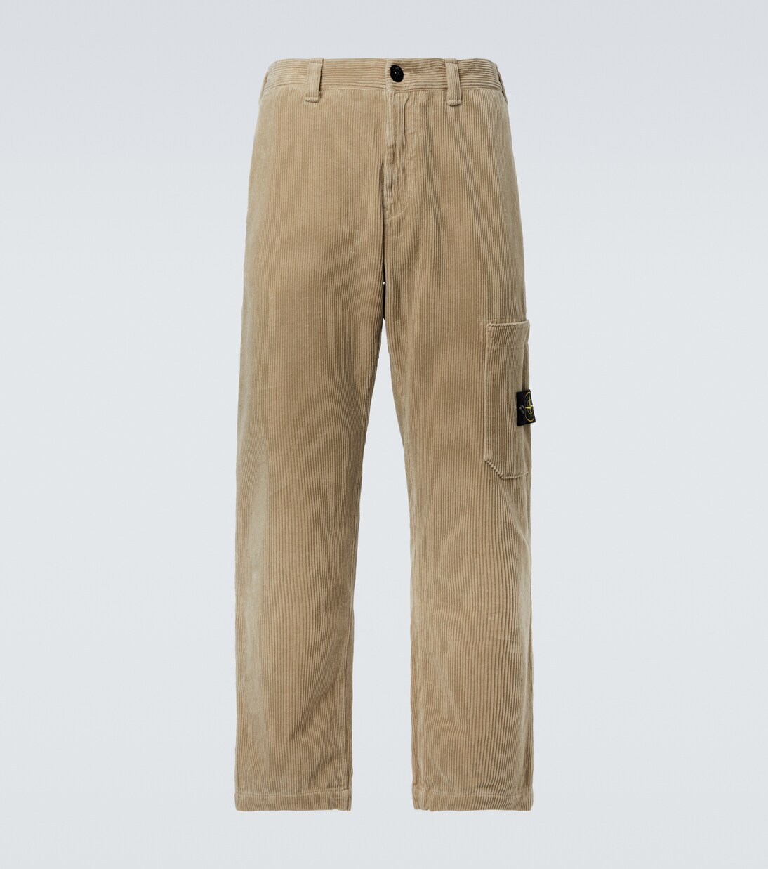 Compass cotton corduroy straight pants | Stone Island