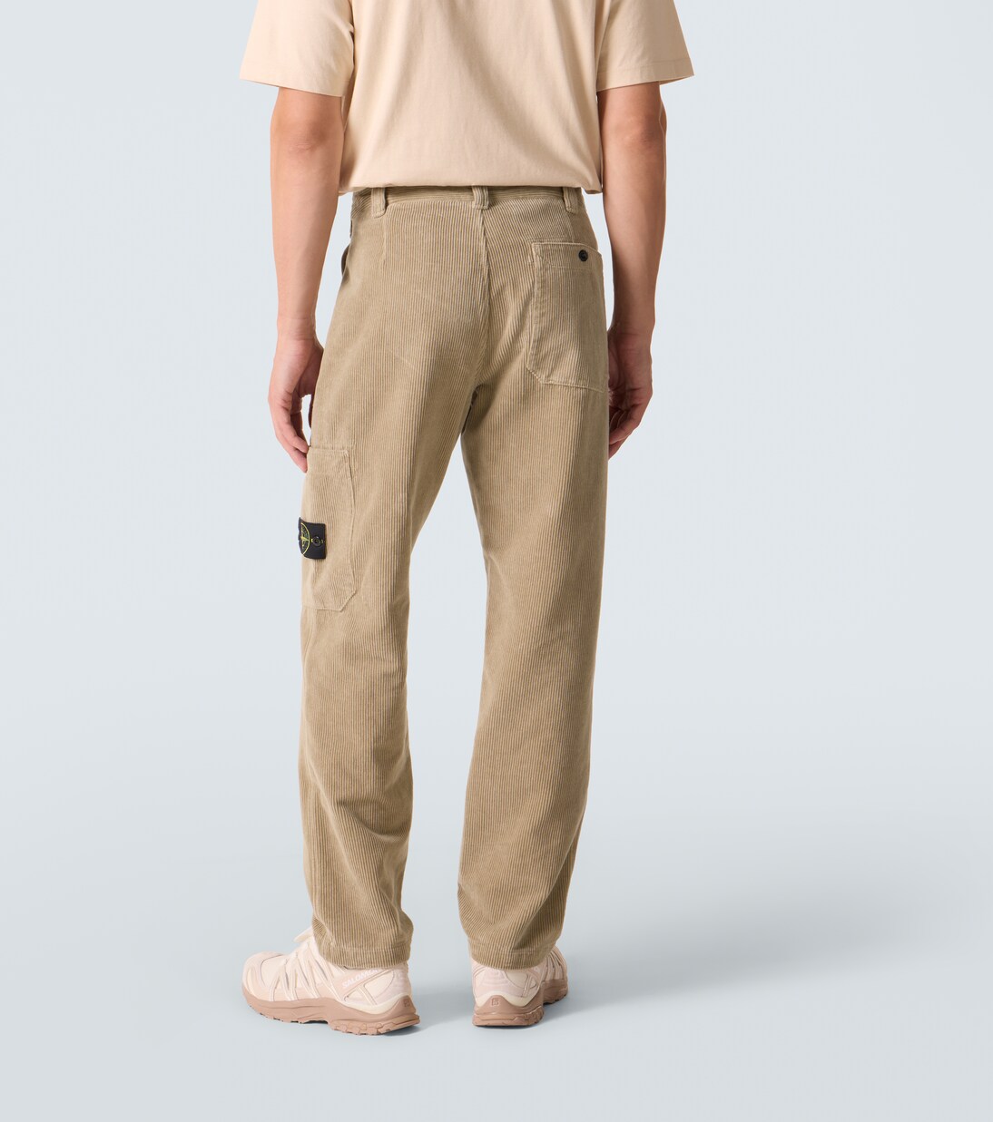 Compass cotton corduroy straight pants | Stone Island