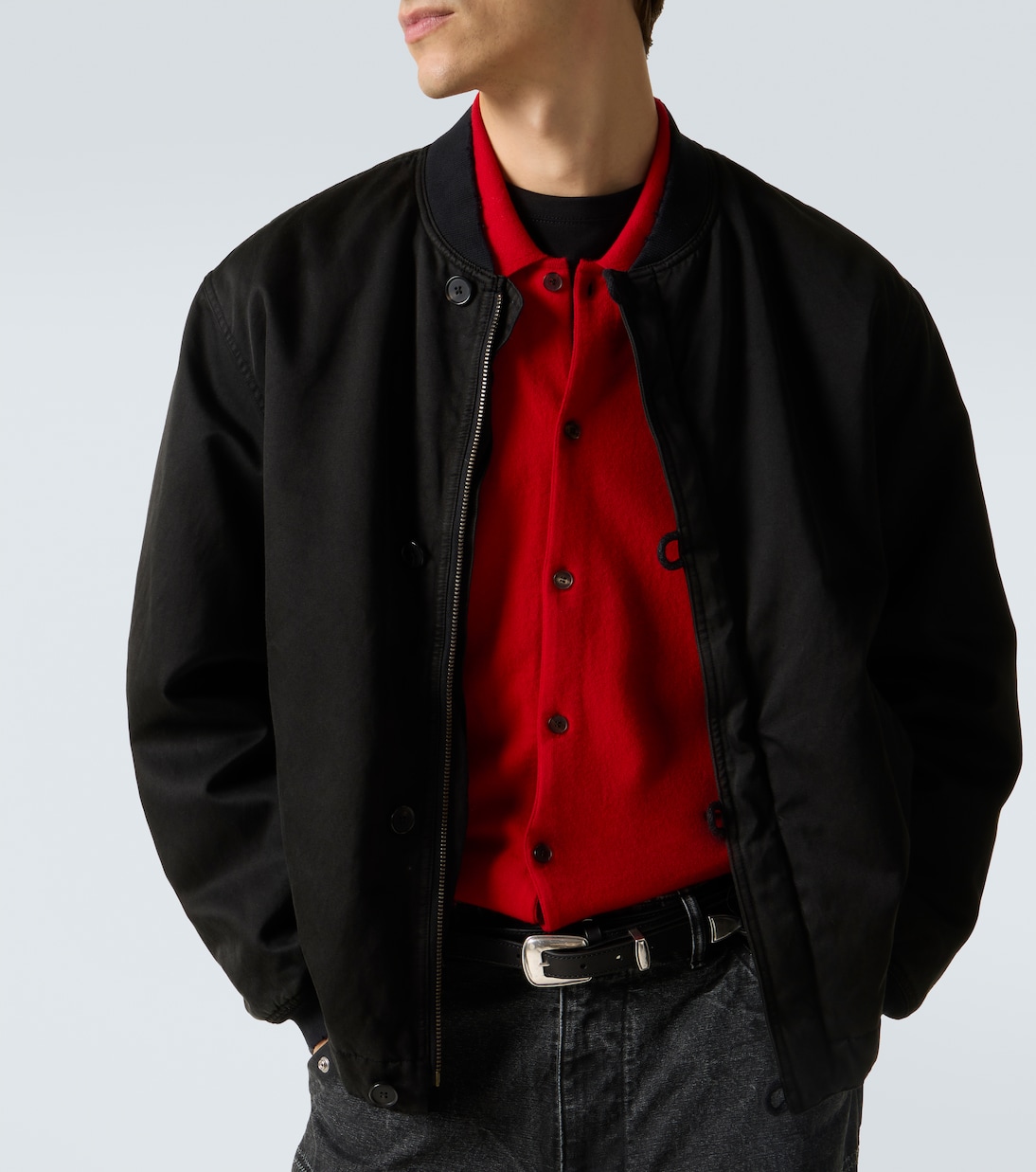 Silk and cotton bomber jacket | A.Presse