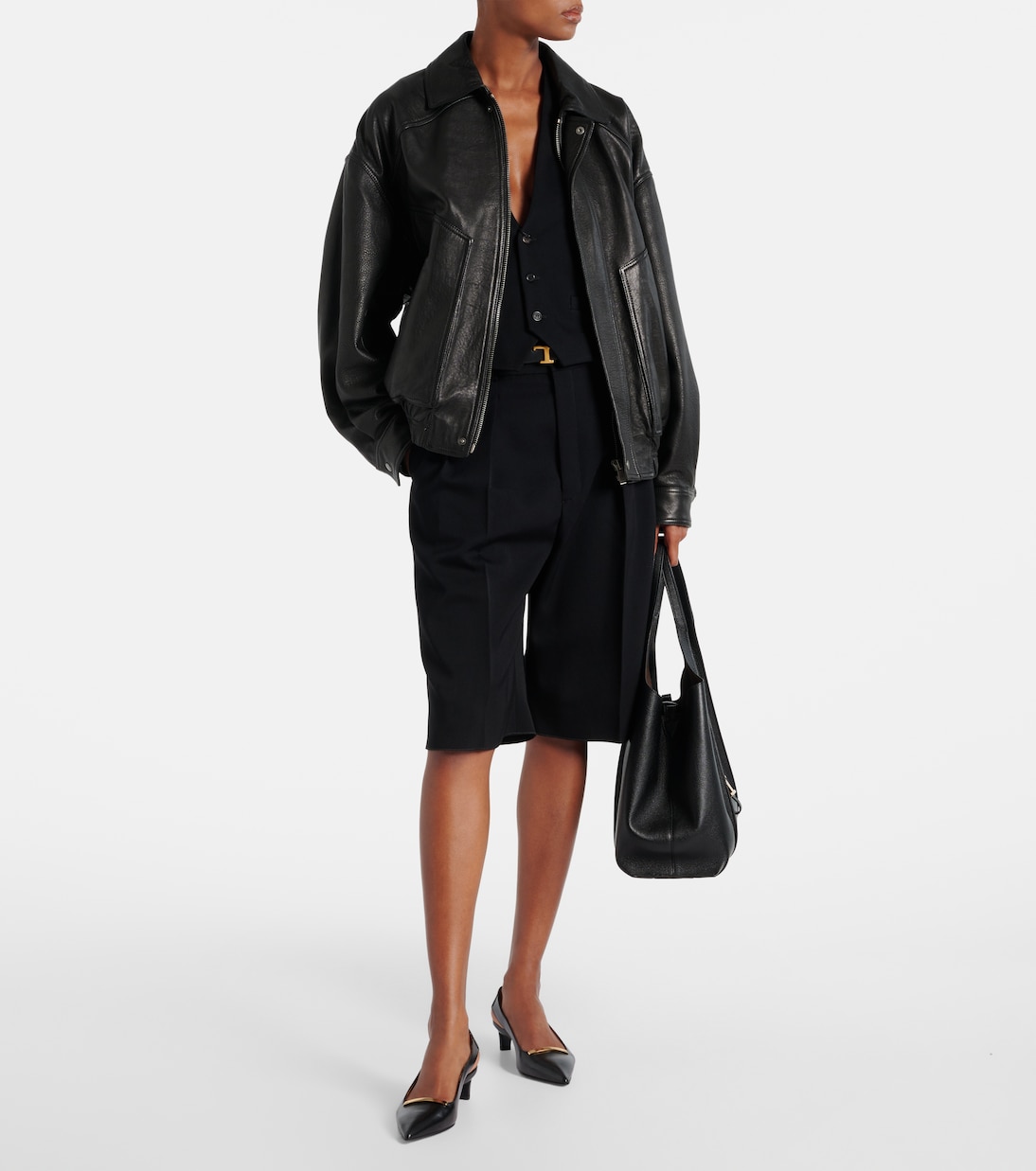 Barretta 40 leather slingback pumps | Tod's