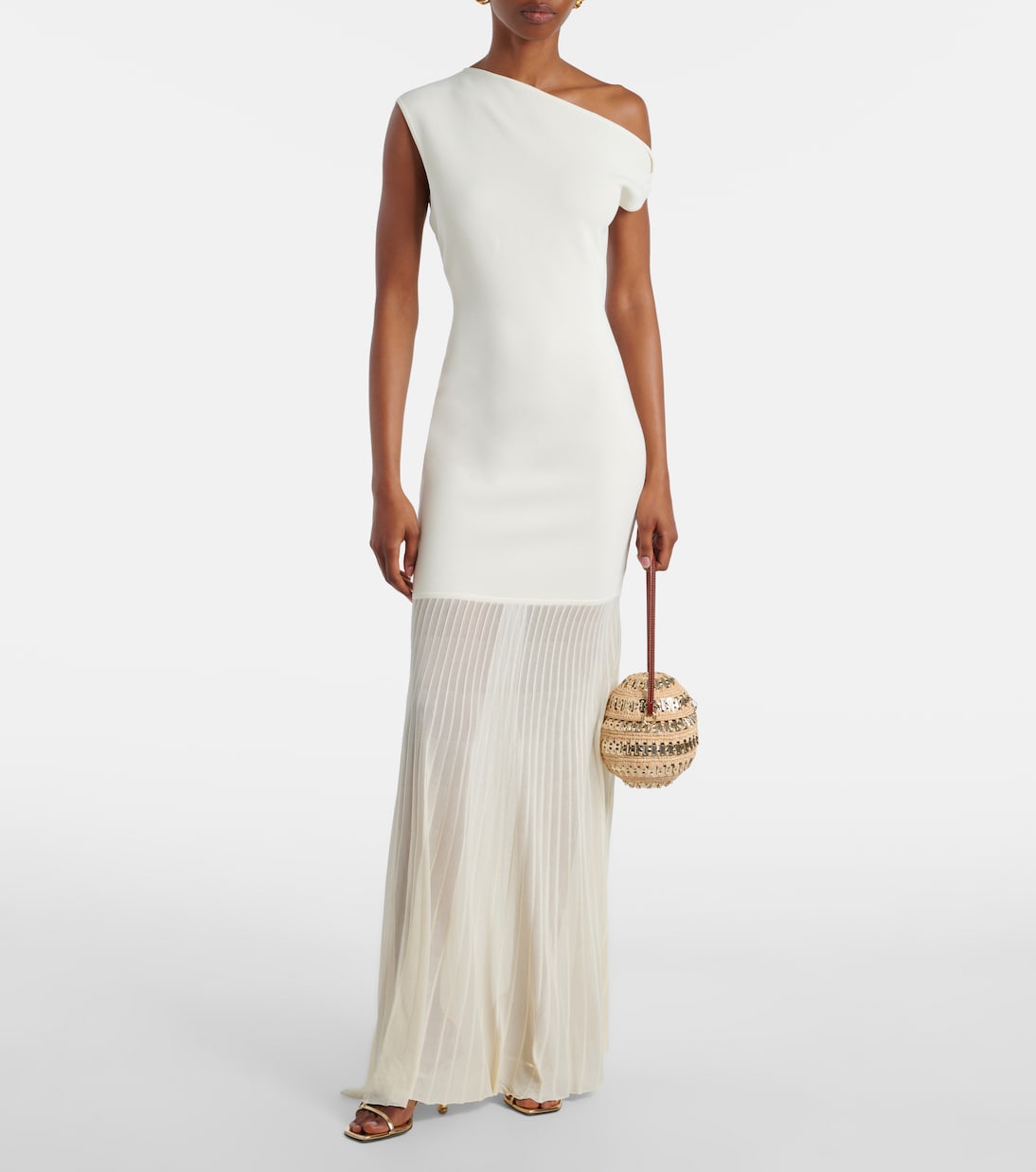 Robe longue Indigo asymétrique | SIR