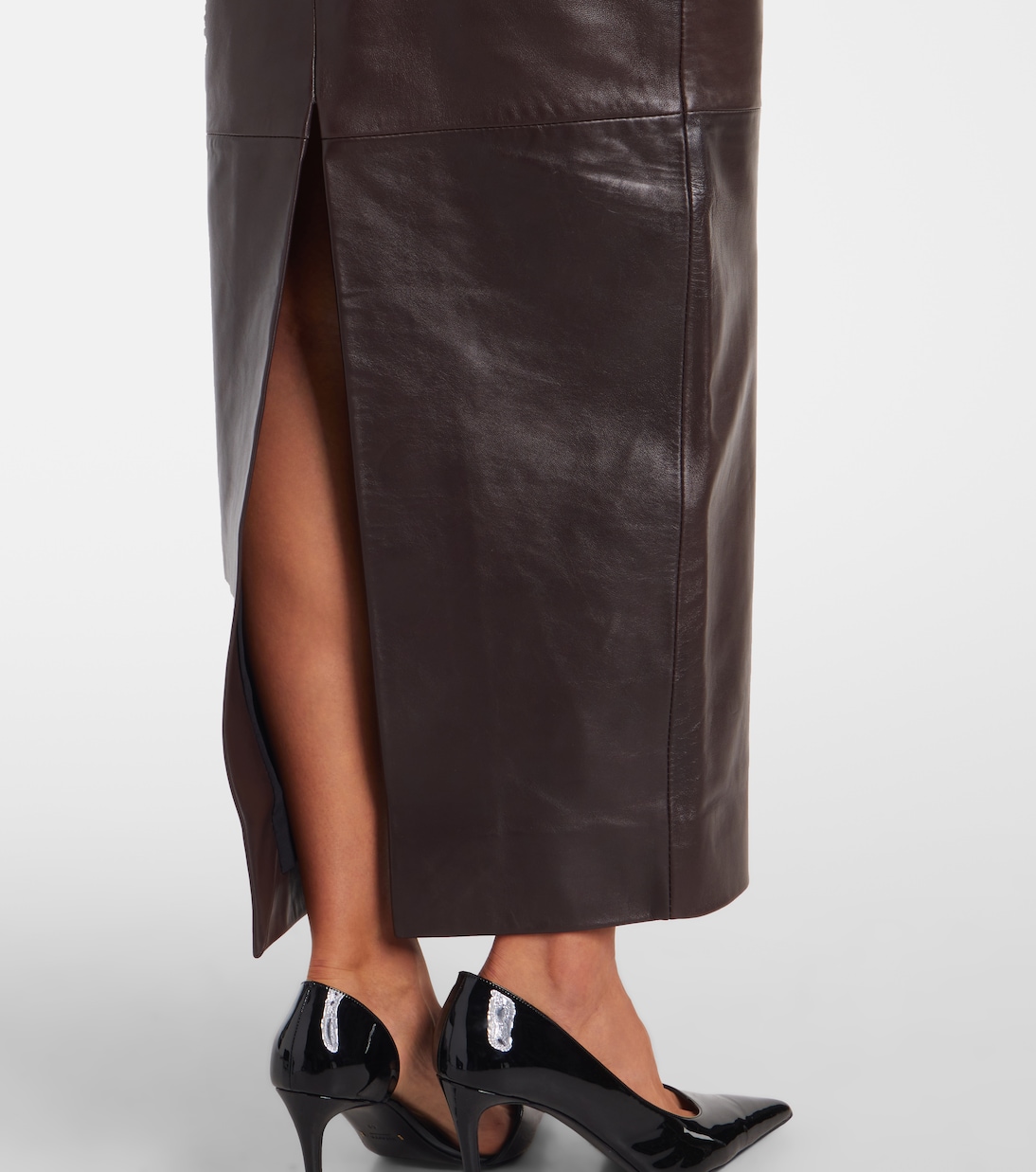Loxley leather maxi skirt | Khaite