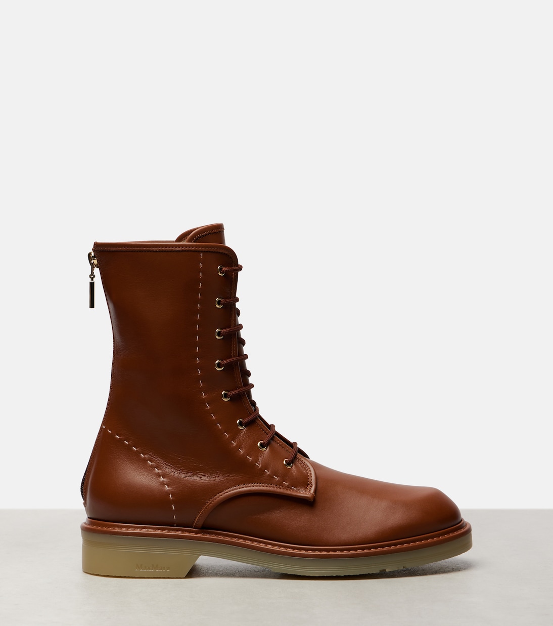 Urbancombat leather combat boots | Max Mara